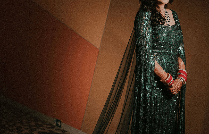 Cinematic portrait of a woman in the warm glow of sunset